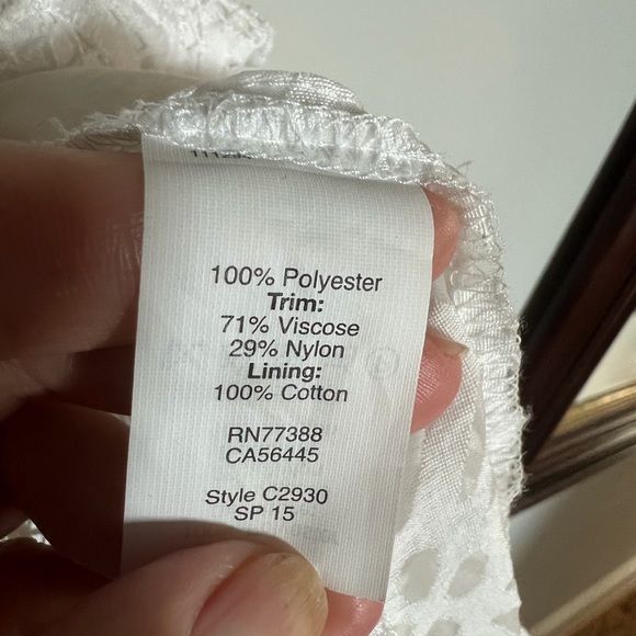 MADEWELL White Embroidered Top SZ S - Picture 5 of 5